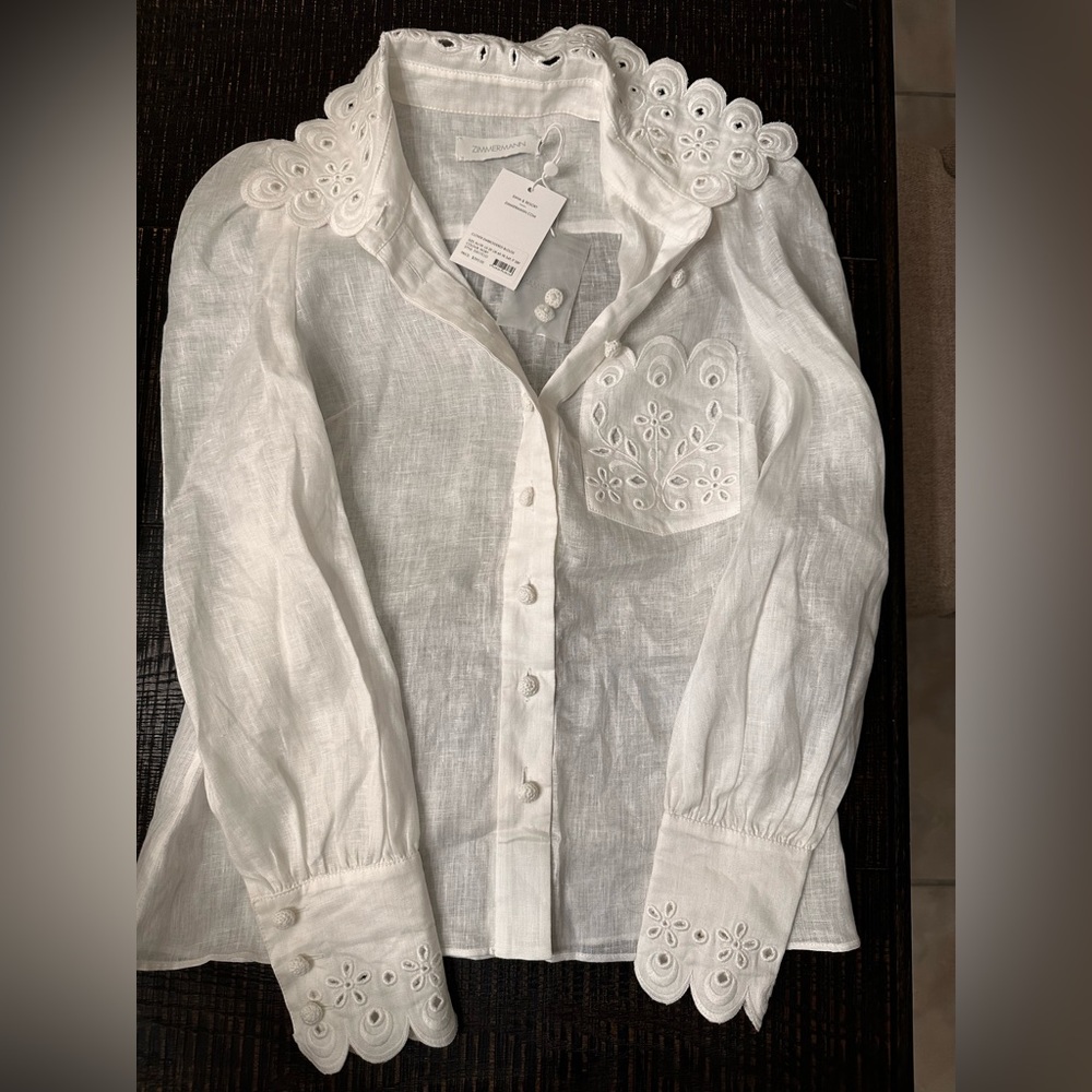 ZIMMERMANN
Clover broderie anglaise blouse